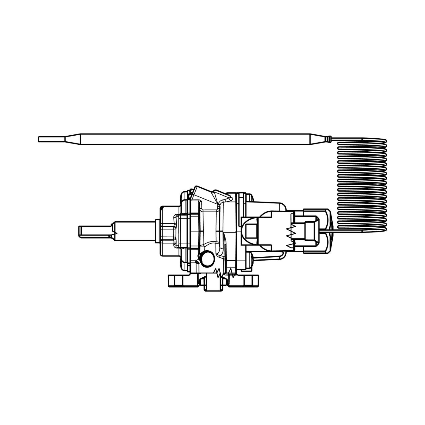 AEG termostato,amarillo,desenclavamiento paso,0,46 MTG22300 3429033222