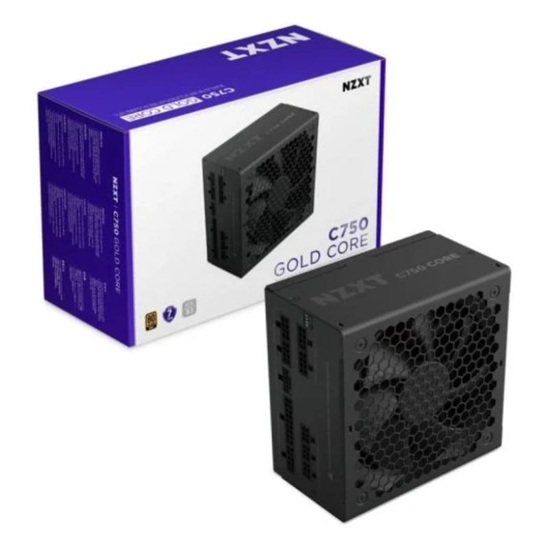 Fuente Alimentación 750W NZXT C750 Gold Core 80 PLUS Gold Fully-Modular Negro