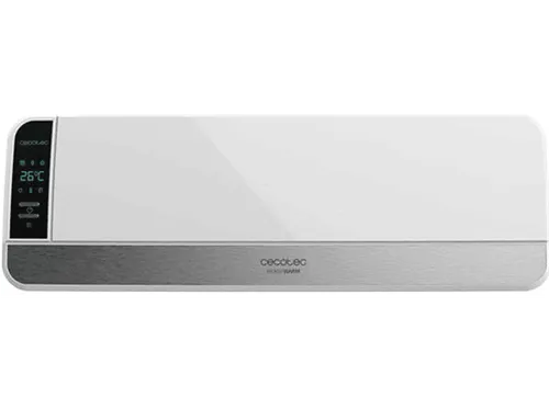 Calefactor de pared - Cecotec Ready Warm 5250 Swing Box Ceramic, 2000 W, Hasta 20 m2, Temporizador, Blanco