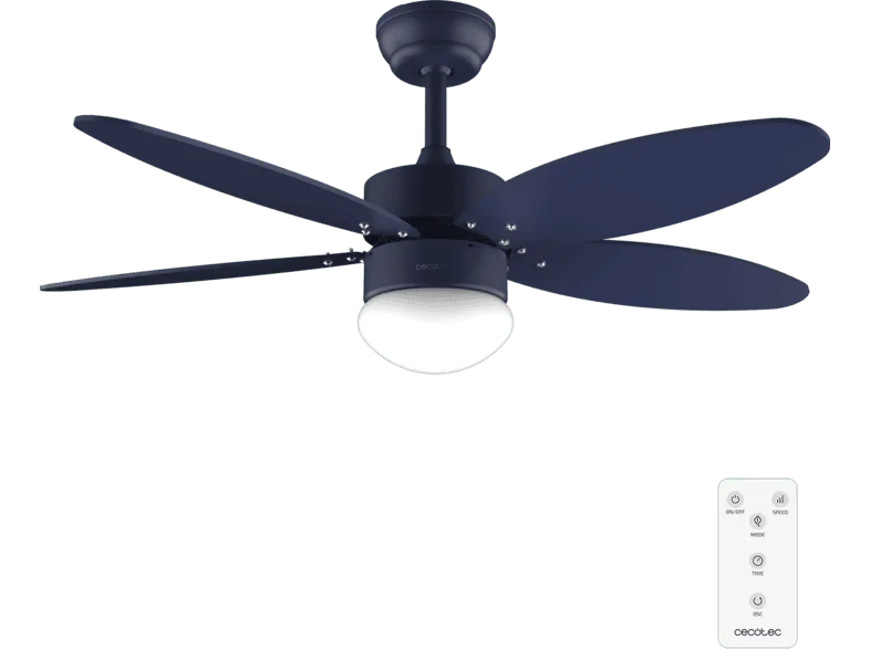Ventilador de techo - Cecotec EnergySilence Aero 4260 Full Purple Expert, 40 W, Luz LED, 6 velocidades, Mando y función Verano/Invierno, Morado