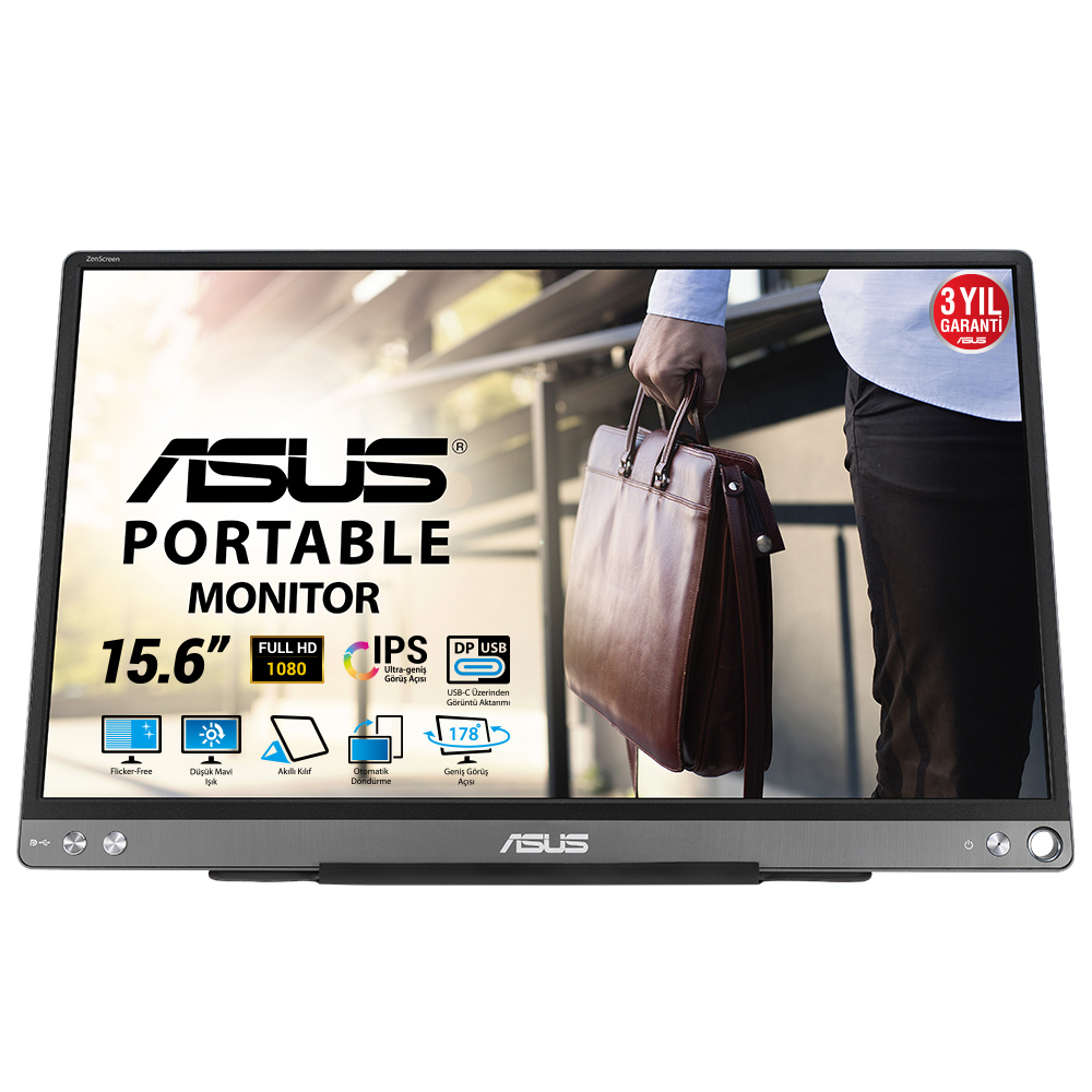 ASUS ZenScreen MB16ACE 39,6 cm (15.6") 1920 x 1080 90LM0381-B04170