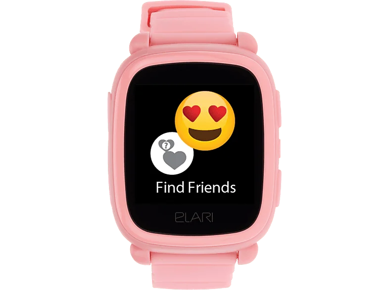 Smartwatch infantil - Elari KidPhone 2G, Talla Infantil, 1.4" Táctil IPS, USB-C, Botón SOS, Función Zonas Seguras, 450 mAh, Rosa