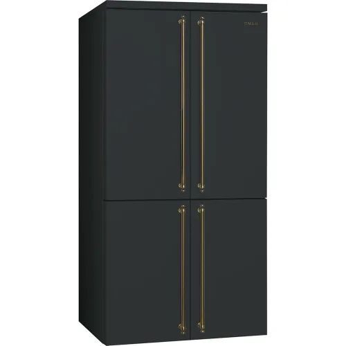 Smeg - Frigorífico Americano Smeg, 4 puertas, Total No Frost, 572 litros, Antracita - FQ60CAO6.