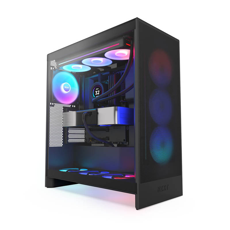 TORRE GAMING NZXT H7 FLOW RGB (2024) | ATX | NEGRO