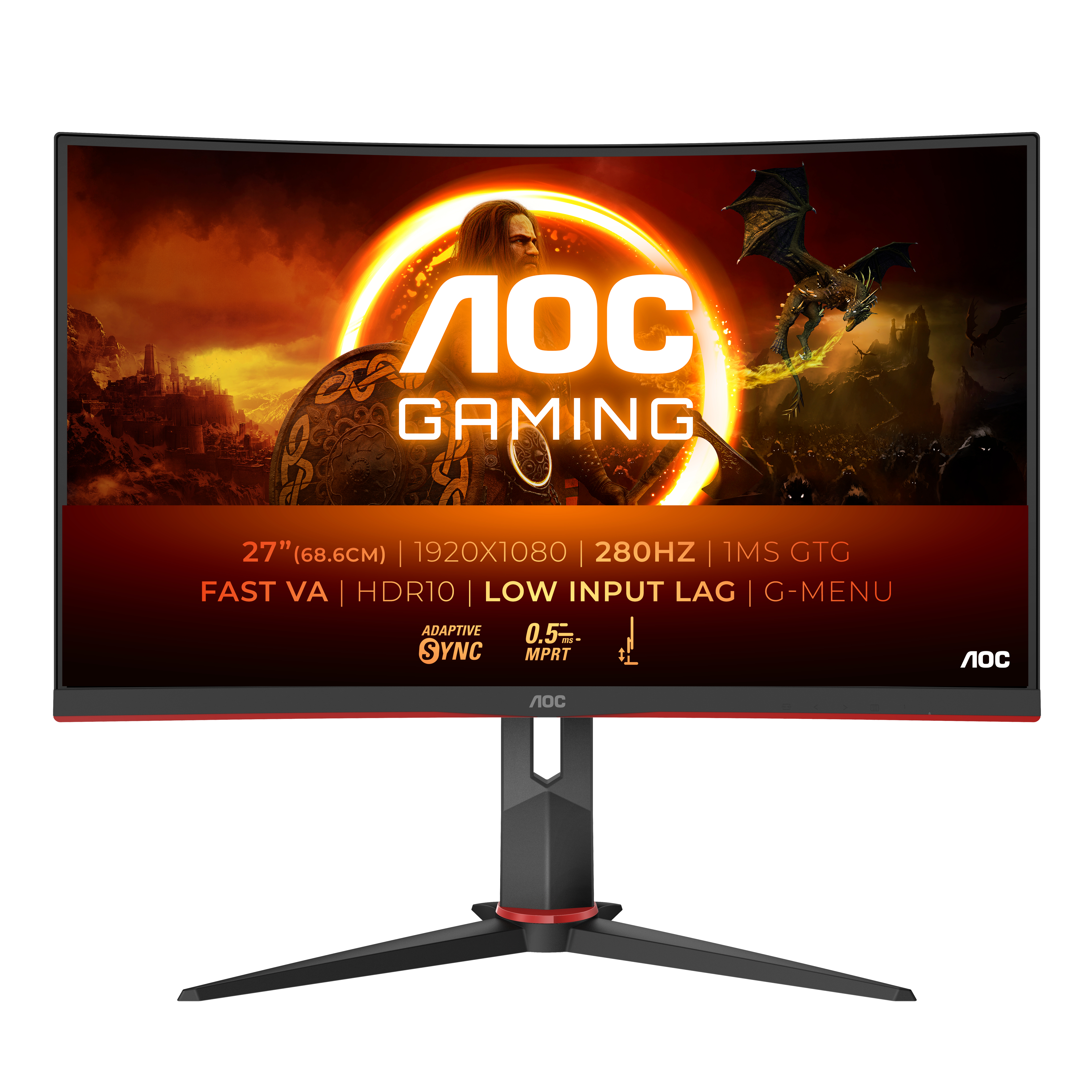 AOC G2 C27G2Z3/BK pantalla para PC 68,6 cm (27") 1920 x C27G2Z3/BK
