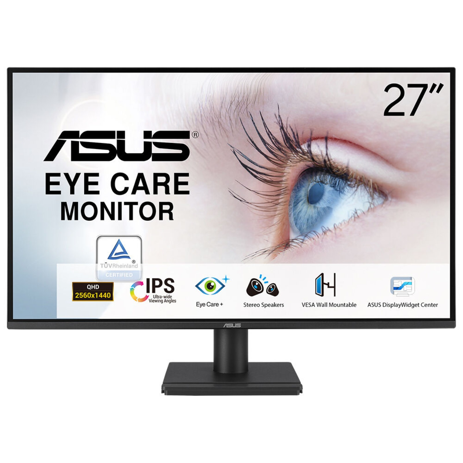 Asus VA27AQ 27" LCD IPS Quad HD HDMI VGA Altavoces