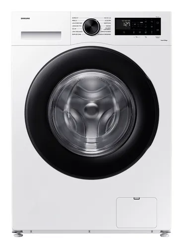Lavadora carga frontal - Samsung WW90CGC04DAEEC, 9 kg, 1400 rpm, EcoBubble™, Función WiFi con SmartThings, Blanco