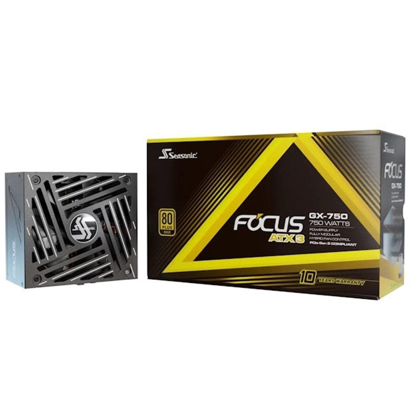Seasonic Focus GX V4 80 Plus Gold 750W ATX 3.1 PCIE 5.1 Modular