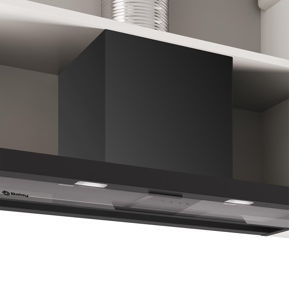Balay - Grupo filtrante Balay, 90 cm - cristal, negro mate - 3BD895MM.