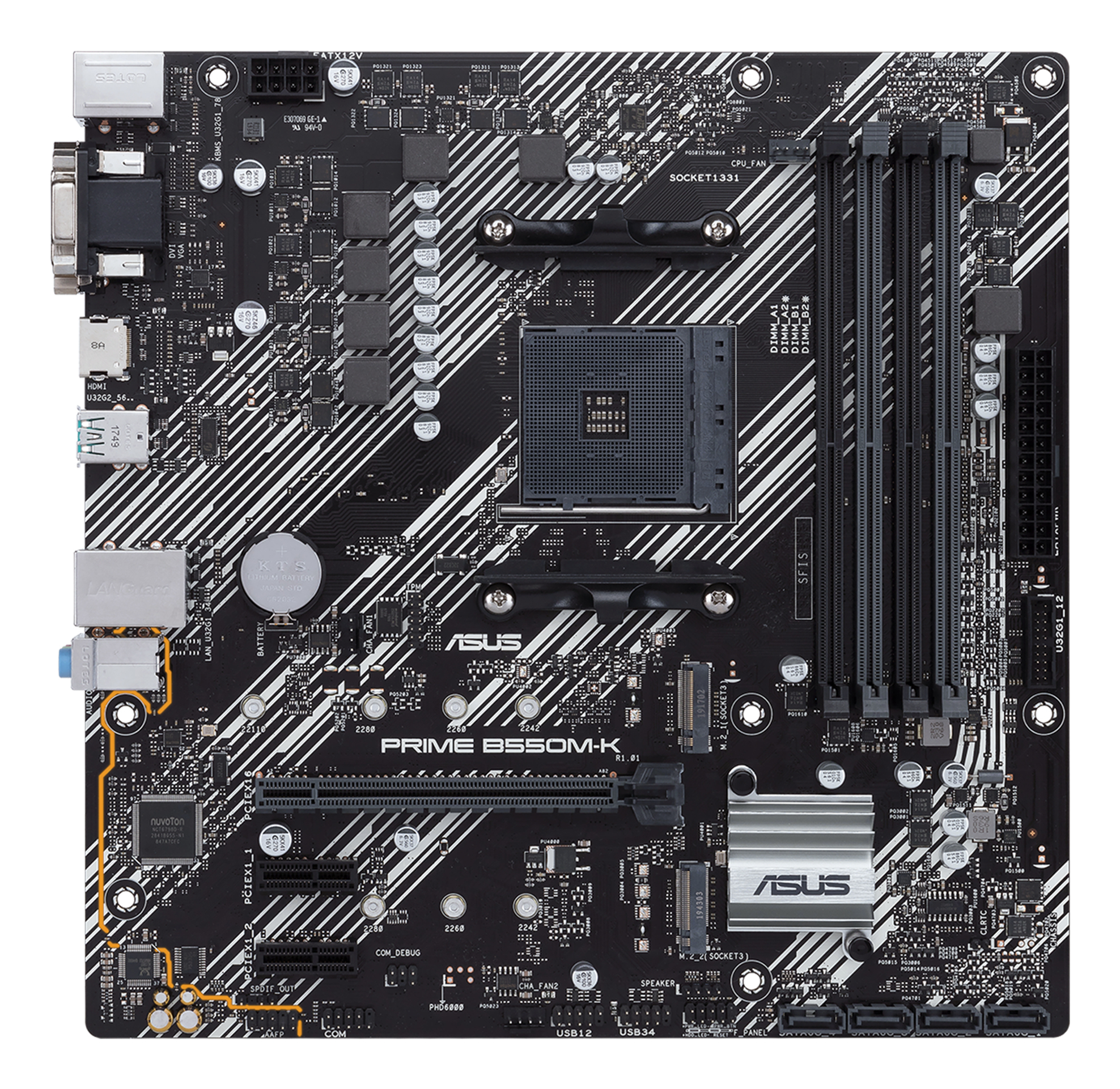 ASUS PRIME B550M-K - AMD - Zócalo AM4 - 3rd 90MB14V0-M0EAY0