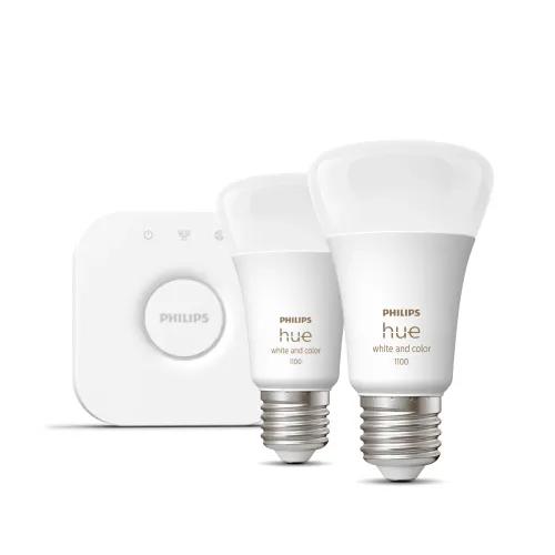Philips Hue White & Color Ambiance Kit De Inicio: 2 Bombillas Inteligentes E27 (1100): imagen 2