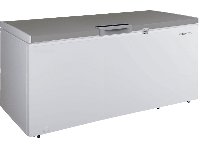 Congelador horizontal - Jocel JCH485, 485L, 85.1 cm Alto, 115W, Pantalla digital en el mango, Blanco/Inox