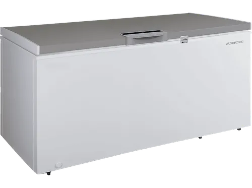 Congelador horizontal - Jocel JCH485, 485L, 85.1 cm Alto, 115W, Pantalla digital en el mango, Blanco/Inox