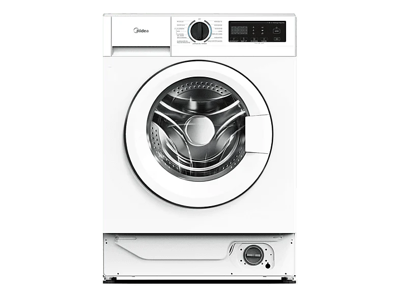 Lavadora secadora integrable - Midea MFA06W90BA/W-ES, 9 kg de lavado, 6 secado, Sin panelar