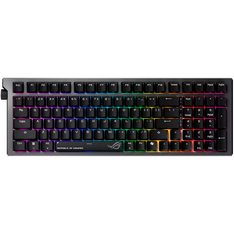 Asus ROG Strix Morph 96 RGB ISO-ES Interruptores ROG NX V2 Hot-Swap Tri-Mode Negro