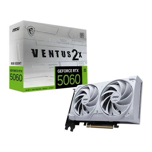 MSI GeForce RTX 5060 VENTUS 2X OC WHITE 8GB GDDR7 DLSS4