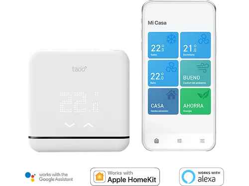 Controlador de aire acondicionado - Tadoº V3+, Táctil, LED, Infrarrojos, Blanco