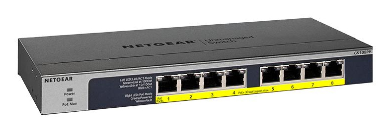 NETGEAR GS108PP No administrado Gigabit Ethernet GS108PP-100EUS