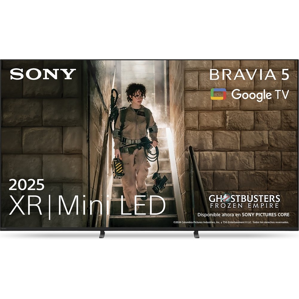 Sony - TV 98" Sony BRAVIA 5 K98XR55BP Mini LED, 4K HDR, Google TV, Smart TV, Procesador AI XR, Acoustic MultiAudio. Dolby Vision, Dolby Atmos, Ga.