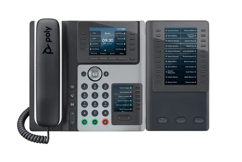 HP Poly Edge E400 IP Phone and PoE-enabled teléfono IP Negro 82M93AA