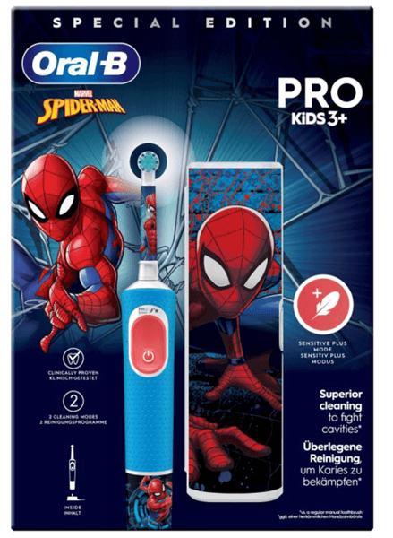 CEPILLO DENTAL ELECTRICO BRAUN VITALITY PRO KIDS SPIDERMAN + FUNDA VIAJ