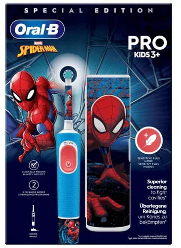 CEPILLO DENTAL ELECTRICO BRAUN VITALITY PRO KIDS SPIDERMAN + FUNDA VIAJ