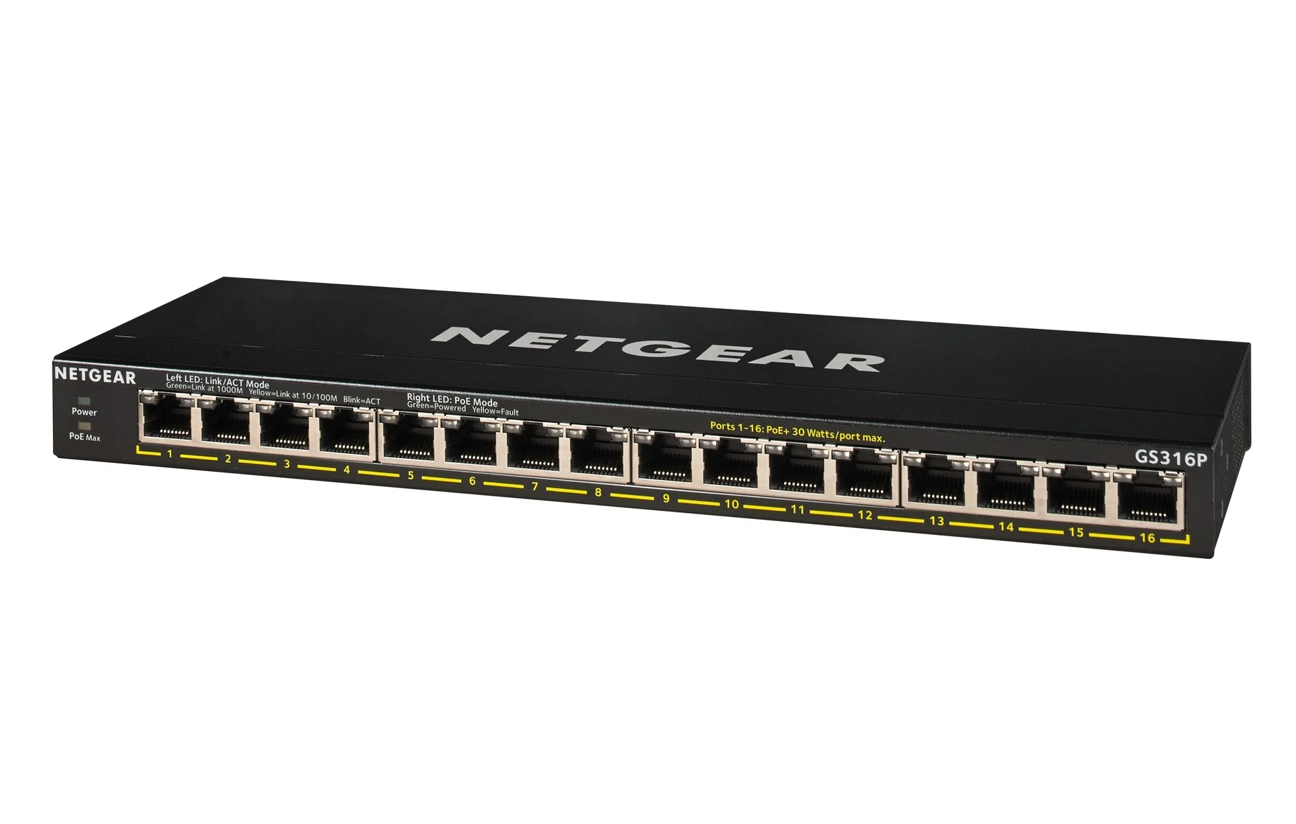 NETGEAR GS316P No administrado Gigabit Ethernet GS316P-100EUS