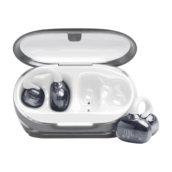 Auriculares True Wireless - JBL Soundgear Clips, 32h Autonomía, 4 Micrófonos, IP54, Conexión Multipunto y Emparejamiento Rápido, Blanco