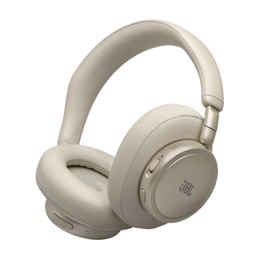 Auriculares inalámbricos - JBL Live 780NC, Circumaurales, Bluetooth 6.0, Cancelación ruido adaptativa 2.0, Sonido Espacial, 80h autonomía, Champagne