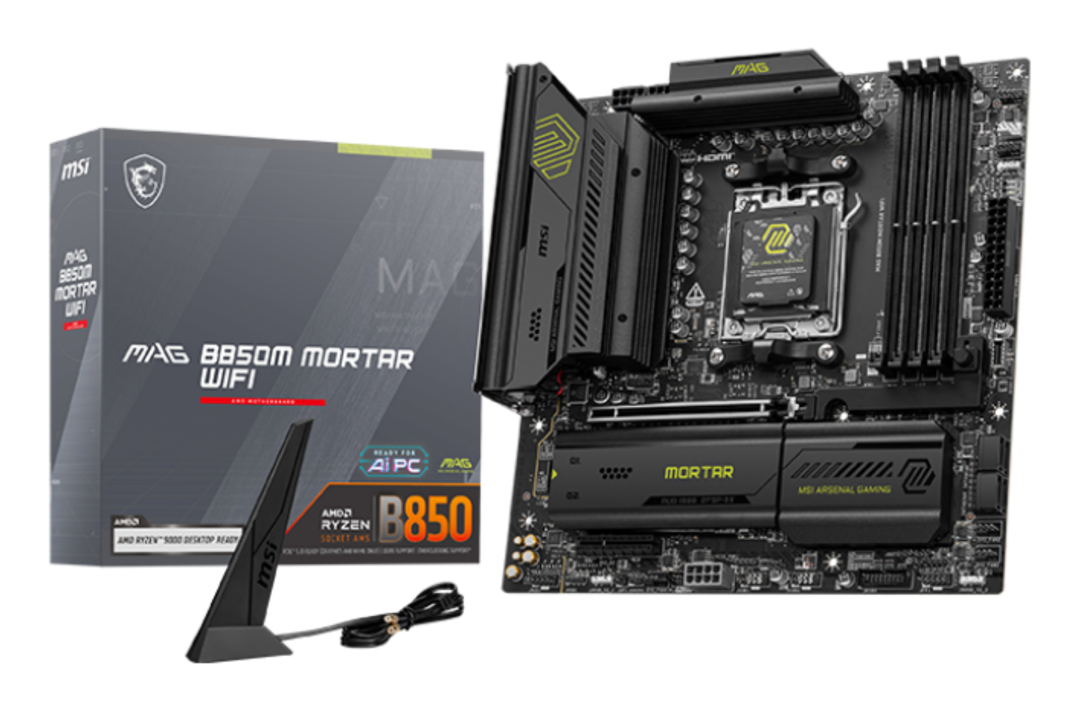 MSI AMD MAG B850M MORTAR WIFI Socket AM5