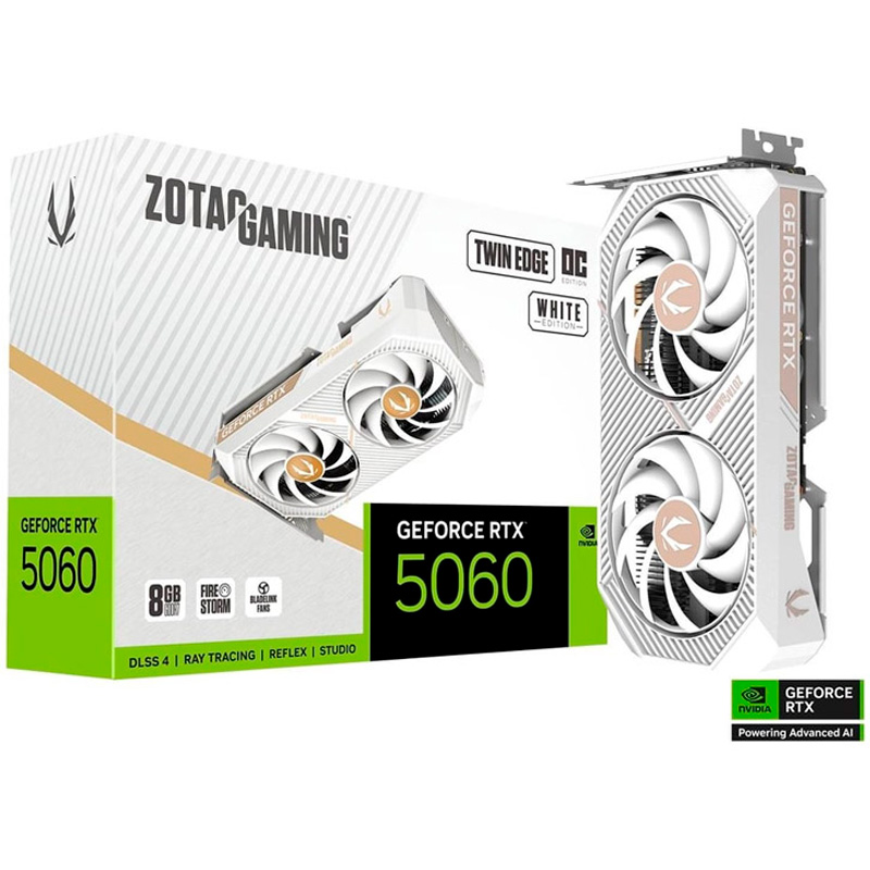 Zotac Gaming GeForce RTX 5060 Twin Edge OC White Edition 8GB GDDR7 DLSS4