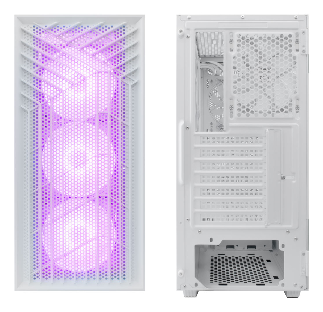Coolbox Caja Gaming ATX GA300 GRIDLINE White