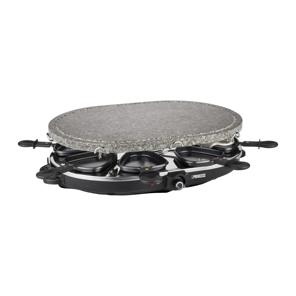 Princess Oval Stone Grill & Raclette Party 1200W 8 personas Negro 162720