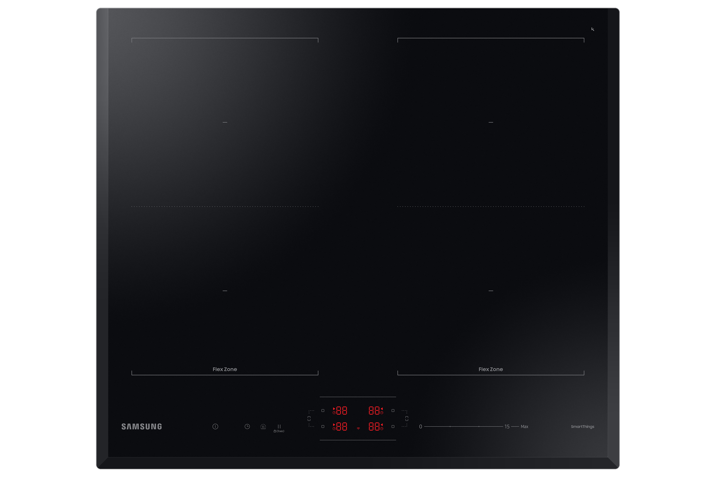 Samsung - Placa inducción Samsung Zona gigante Dual Flex - NZ64B5066KK-U1.