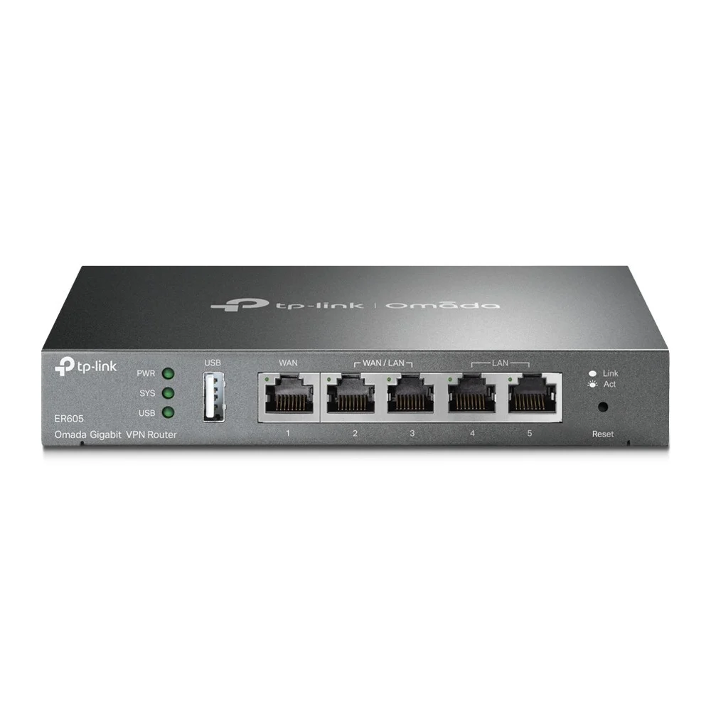 TP-Link ER-605 (TL-R605) router Gigabit Ethernet Negro ER605