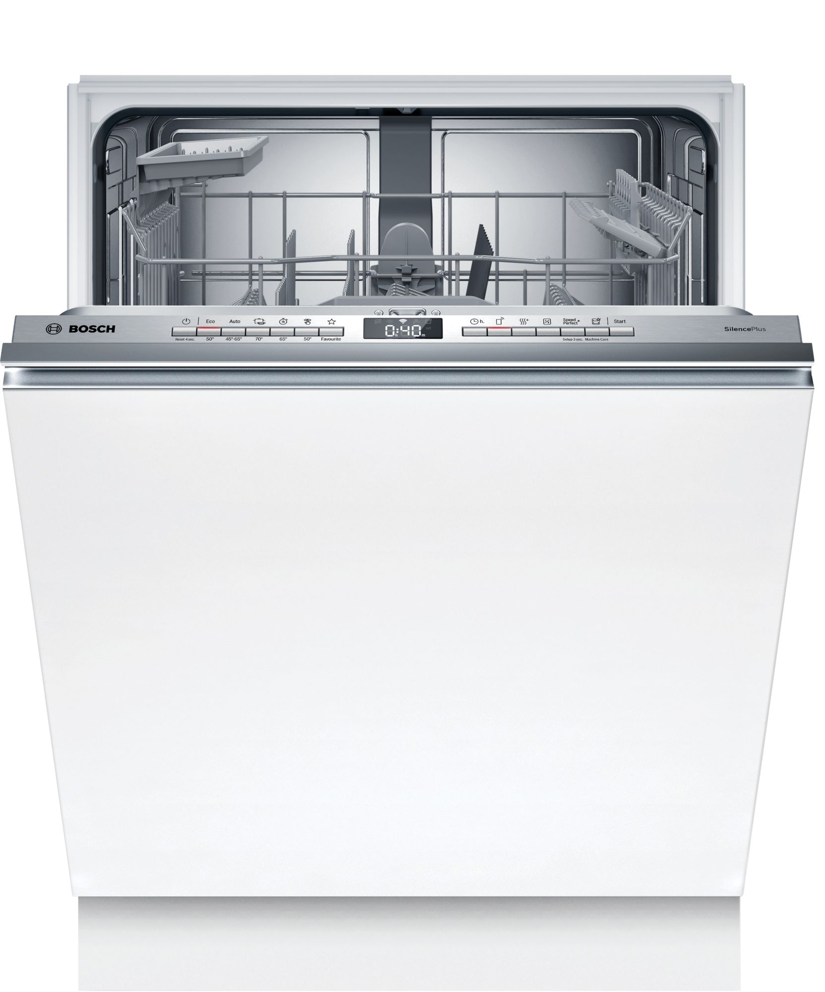 Lavavajillas integrable - Bosch SMV4HAX07E, 13 servicios, 6 programas, 59.8 cm, AquaStop, Home Connect, Sin panelar