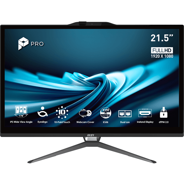 MSI Pro AP222T-622EU G7400 8GB 128 W11P 22 tac.N