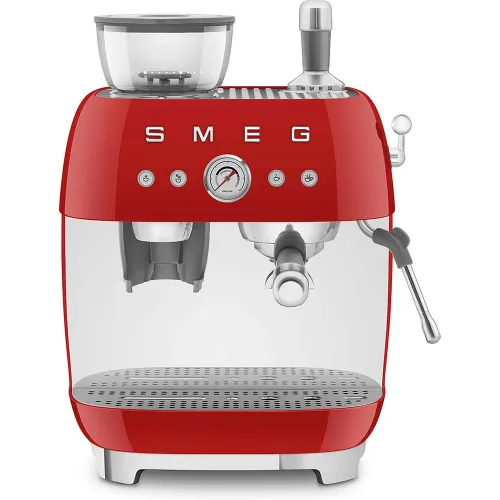 Smeg - Cafetera espresso manual Smeg 50'Style EGF03 con molino.