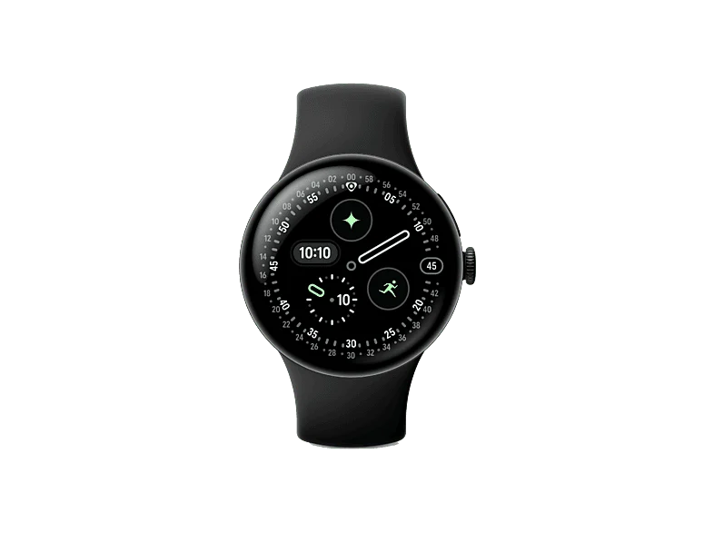 Smartwatch - Google Pixel Watch 4, AMOLED, 41 mm, Correa S-L, Aluminio 100% reciclado, Con Gemini, Negro/Obsidiana