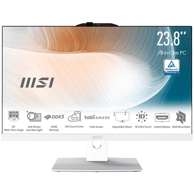 MSI Modern AM242P 1M-2089XEU i5-120U 16GB 512GB 24" FreeDOS Blanco