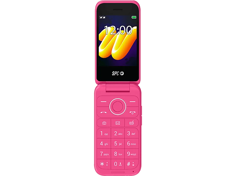 Móvil - SPC Wild, 48+128 MB, 1600 mAh, QVGA, Botón SOS, 4G, 240h Autonomía, Rosa
