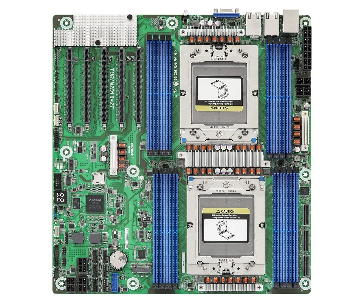 ASRock TURIN2D16-2T, 2xSKT, LGA 6096, AMD EPYC 9005, SoC TURIN2D16-2T