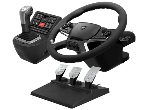 Volante - Hori HPC-044E, PC, Force Feedback, Antideslizante , Negro