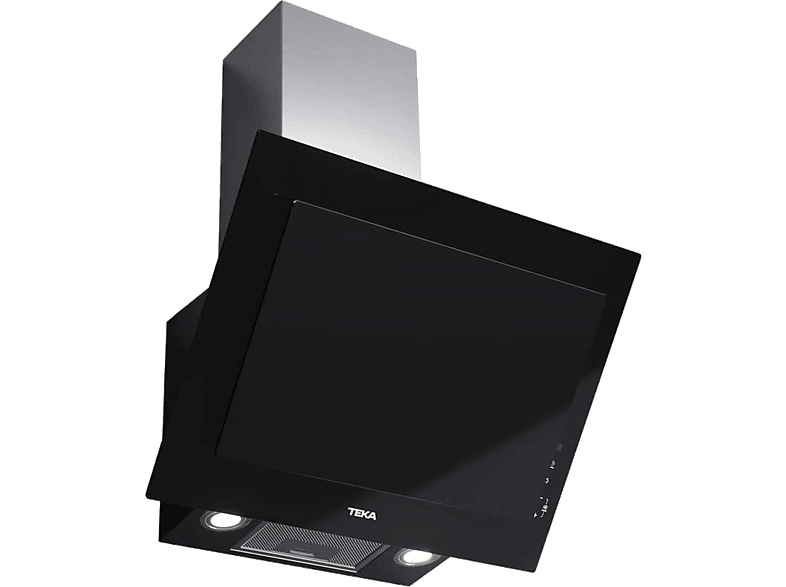 Campana decorativa - Teka DVT 68660, 3 Velocidades, 584 m³/h, Luces LED, 60 cm, Función Fresh, Negro