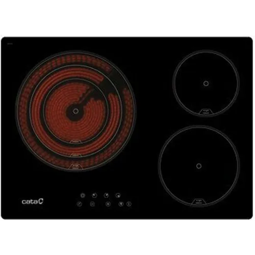 Cata - Placa vitrocerámica zonas de cocción 3 zonas de cocción High Light - TT 5003-G.