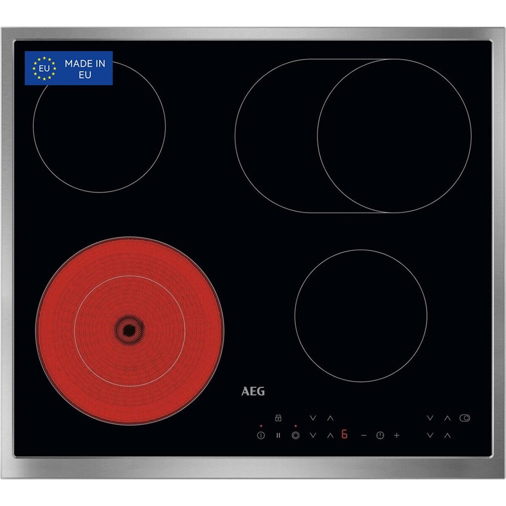 AEG Placa vitrocerámica Serie 3000 Radiant de 60 cm TN64RA06XB