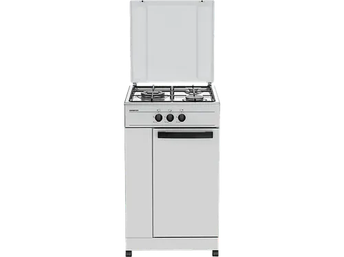 Cocina a gas - Infiniton CC3FB, 3 Zonas, Gas natural, Control mecánico, Blanco