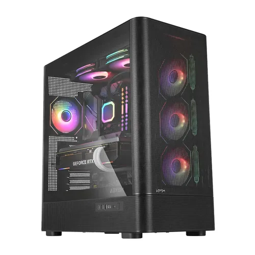 CAJA ATX SEMITORRE ABYSM DANUBE SAVA H500 II AIR BLACK 2x3.5" 3x2.5" 2xUSB3.0 1xUSB-C GPU 400mm