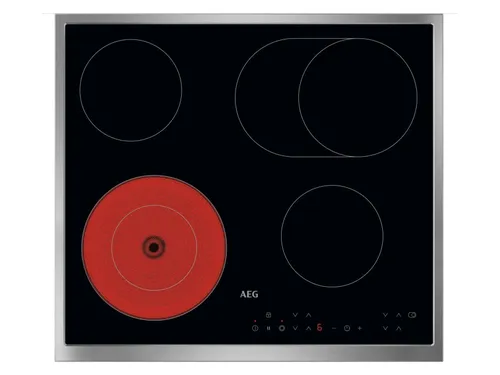 AEG Placa vitrocerámica Serie 3000 Radiant de 60 cm TN64RA06XB