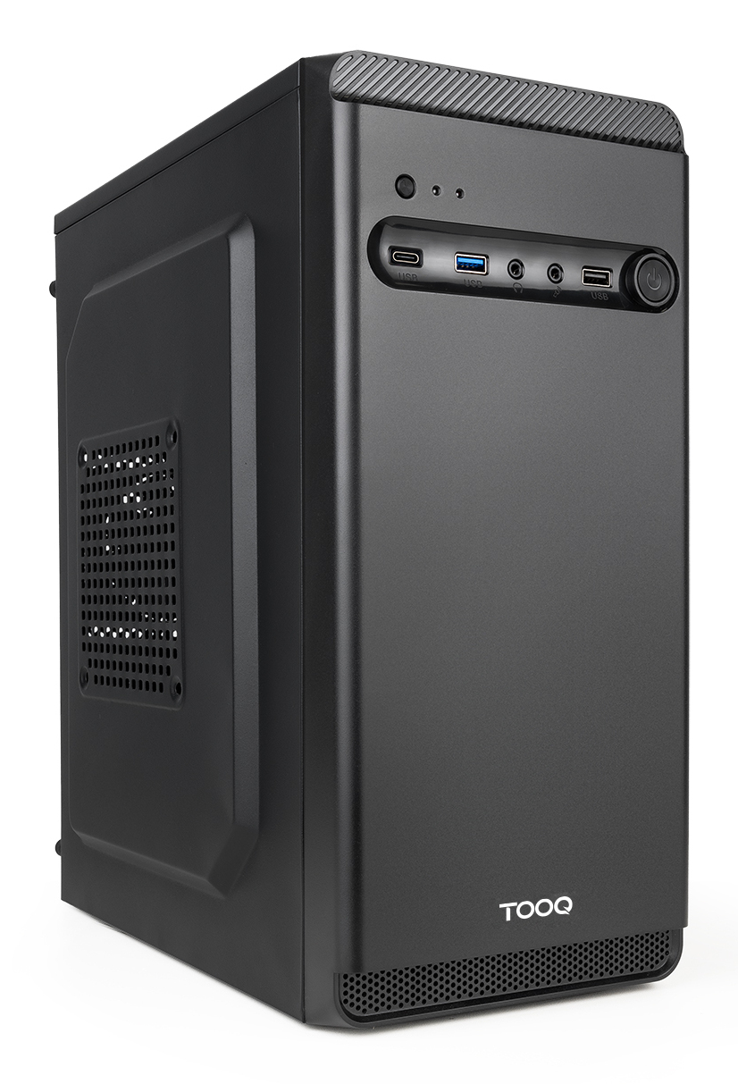 TOOQ Caja Minitorre Micro-ATX “DODEKA ULTRA” Negra Negro Incluye Fuente